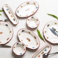 UltraMint 14 Parça Rustik Grace Fulya Kahvaltı Takımı, Şık ve Kullanışlı Set