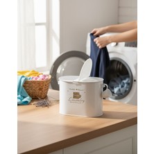 UltraMint Çift Bölmeli 12L Deterjan Kutusu, Kapaklı ve Ölçekli, Pratik Saklama Çözümü