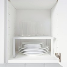 UltraMint Pratik Dolap Içi Düzenleyici, Ek Raf ve Bardak Gözü ile Hızlı Organizasyon