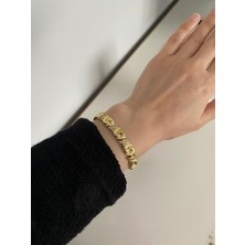 Elifra Xuping Vıp Seri Kararmaz Altın Kaplama Girdap Model Zirkon Taşlı Bileklik