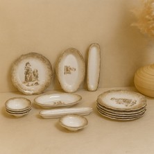 UltraMint 14 Parça Kahvaltı Takımı 6 Kişilik - Şık ve Zarif Tasarım