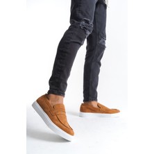 Zapatos SLW180 Estilo x Bağcıksız Süet Erkek Günlük Spor Klasik Ayakkabı Sbt - Taba
