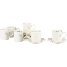 UltraMint 6'lı Kahve Fincan Seti, 100ML, Şık ve Dayanıklı Tasarım