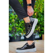 Zapatos Kb-X3 Erkek Günlük Bağcıklı Rugan Klasik Ayakkabı Rbt - Siyah