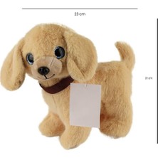 Sesli Peluş Köpek - 2309033 - Açık Kahverengi (Lisinya)