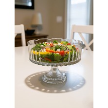 UltraMint El Işçiliği 25CM Salata Kasesi ve Sunumluk, Şık ve Dayanıklı Tasarım