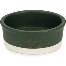 Drnds Beeztees Dbl Köpek Mama Su Kabı, Seramik, Mat Yeşil, 13CM, 160ML