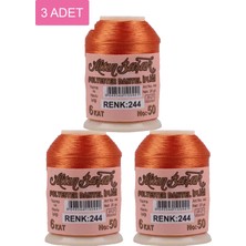 3 Adet Altınbaşak Oya ve Dantel Ipi 20 gr - Royaleks - No: 244