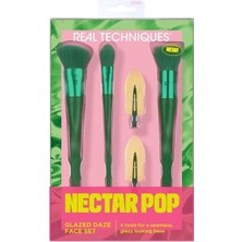 Real Techniques Real Technıques Nectar Pop Sınırlı Sayıda Üretilmiş Benzersiz Yüz Makyaj Fırça Seti 4 Lü