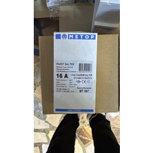 Metop 16A 1faz 9kademe Şalter mt 067  Paket Şalter