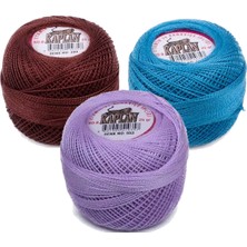 3 Adet Kaplan Etamin ve Kanaviçe Ipi 8 No Kod/renk: 300 - 518 - 553 - Ryl