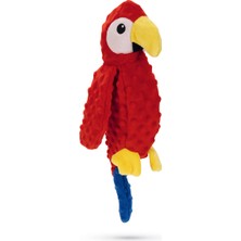 Drnds Beeztees Köpek Oyuncağı, Papağan, Peluş, Kırmızı, 43X14X8CM