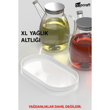 UltraMint Xl Büyük Boy Granit Yağlık Altlığı, Yağdanlık Standı ve Organizer