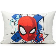 Taç Zorluteks Spiderman Desenli % 100 Pamuk Kumaş 1 Adet Yastık Kılıfı 50X70 cm