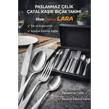 UltraMint Şık ve Dayanıklı 24 Parça Çatal Kaşık Bıçak Seti, Kalite ve Zarafet
