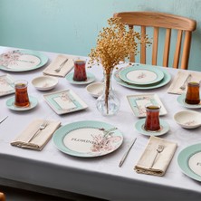 UltraMint Şık 32 Parça 6 Kişilik Kahvaltı Takımı Seti