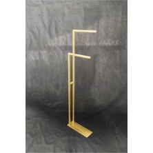 UltraMint Modern 2 Kollu Gold Havluluk, Şık ve Işlevsel Banyo Aksesuarı