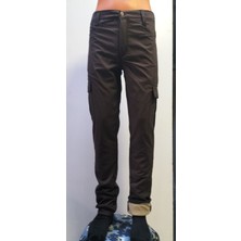Beyzdenim Power Likran Bekçi ve Normal Giyim Kargo Pantolon(Polarlı) Gabardin (Kot) Pamuk