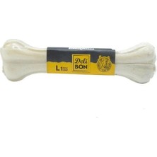 Ashwork Delibon Deri Pres Vakumlu Kemik Köpek Ödülü Beyaz 22 cm 1 Adet 587455