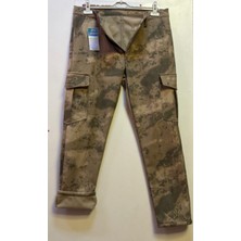Beyzdenim Çöl Kamuflaj Softshel Mebranlı Polarlı Su Geçirmez Kargo Büyük Beden Pantolon