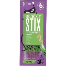 Ashwork Schesir Cat Stick Ördekli Sıvı Kedi Ödül Maması 1 Adet 6X15 gr 587455