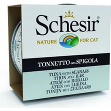 Ashwork Schesir Ton Balıklı ve Levrekli Jöleli Konserve Yetişkin Kedi Maması 1 Adet 85 gr 58745