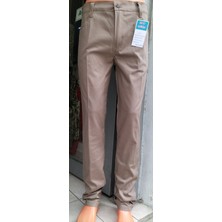 Beyzdenim Yazlık  Nohut Rengi Keten Pantolon Klasik  Kot Kesimi Büyük Beden