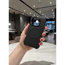 KumOziShop iPhone 13 Pro Uyumlu Mat Magsafe Özellikli Damla Desenli Kılıf