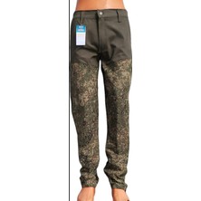 Beyzdenim Haki Likralı Cıtır Kamuflaj Paçalar Su Geçirmez Av Avci Çulluk Yürüyüş Pantolonu