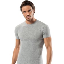 Erdem Erkek Pamuklu O Yaka Kısa Kollu 6'lı Paket Slim Fit Tişört Atlet 1122