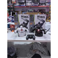 Boratila Toys 2 Li Set 2 Robot Beraber 2.4 Ghz Şarjlı Uzaktan Kumandalı Sesli Savaşçı Robot Oyuncak