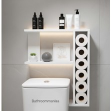 UltraMint Banyo Düzenleyici Raf ve Tuvalet Kağıtlığı (Sağ)