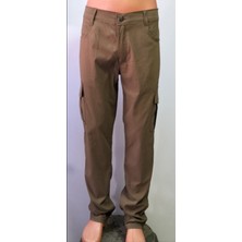 Beyzdenim Sütlü Kahve Renkli Ultra İnce Pantolon Yüksek Bel Pamuk Kumaş Günlük Kullanıma Uygun