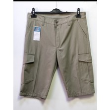 Beyzdenim Acık Haki Ripsstop Diz Alti Kapri Şort