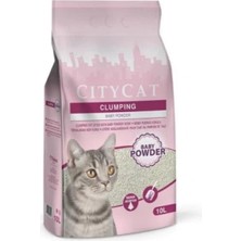 Ashwork City Cat Clumping Bebek Pudrası Kokulu Topaklanan Kedi Kumu 1 Adet 10 Lt 587455