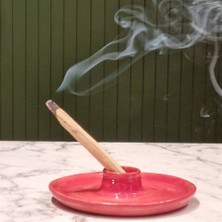 Gree Era Seramik Palo Santo Tütsülük - Tabak Kırmızı
