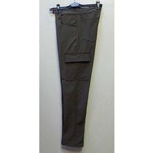 Beyzdenim Haki Astarlı En-Boy Likralı Su Itici Yürüyüş Pantolonu