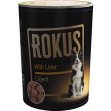 Ashwork Rokus Ciğerli Yetişkin Konserve Köpek Maması 1 Adet 410 gr 587455