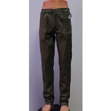 Beyzdenim Yazlık  Haki Keten Pantolon Klasik  Kot Kesimi Büyük Beden