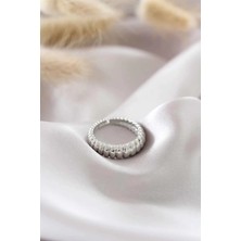 Moco Ashwork Gümüş Renk Ayarlamalı Burgu Kadın Yüzük 587455