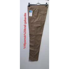 Beyzdenim Topak Kargo Likralı Pamuk Büyük Beden Pantolon