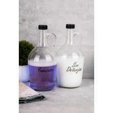 UltraMint 2'li Cam Deterjan ve Yumuşatıcı Saklama Kabı Seti 1500ML