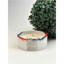 Elma Tarçın Kokulu Mum, Dekoratif Beton