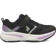 U.s. Polo Assn. Yute Jr 5pr Siyah Kız Çocuk Spor Ayakkabı