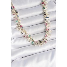 Clariss Ashwork Pirinç Gold Renk Zirkon Taşlı Diken Model Vıp Seri Kadın Kolye 587455