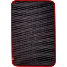 Ashwork Cattie Altıgen Model Kum Toplayıcı Fonksiyonel Kedi Paspası Medium Kırmızı 37X50 cm 5