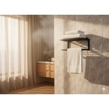 UltraMint Şık 2 Raflı Banyo Havluluk ve Aksesuar Organizeri