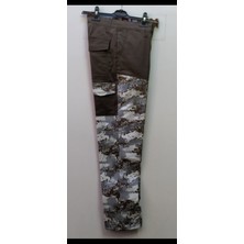 Beyzdenim Kahve Kar Desen Av.avcı.yürüyüş Çulluk Avcı Büyük Beden Pantolon
