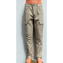 Beyzdenim Likralı Taş Rengi Taktikal Su Itici Pantolon Ibüyük Beden Kargo