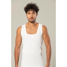 Erdem Erkek Kalın Askılı %100 Pamuklu 6'lı Paket Kaşkorse Atlet 1128